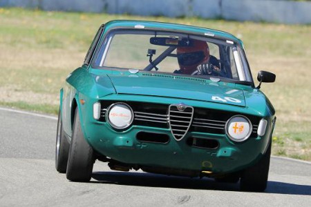 Newly - elected CACC Vintage Discipline Director Roger van der Marel aims his 1967 Alfa Romeo GTV towards the 2016 race season at the Mission Raceway Park Road Course. - Brent Martin photo