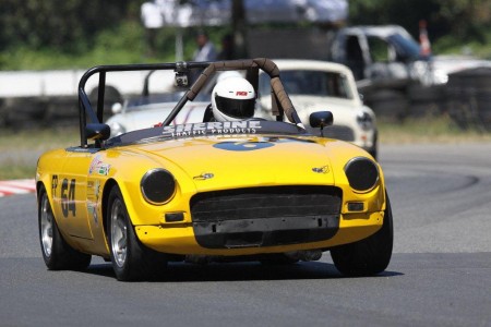 Al Harvey's MGB at Mission Raceway - Paul Bonner photo
