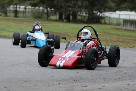Former VRCBC president Tom Sproule leading current president Tedd McHenry in their dramatic battle to be the first to renew their Club membership for 2016 on the MotorSportReg.com site. - Brent Martin photo