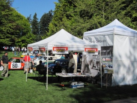 The VRCBC booth set up at the 2012 All British Field Meet - VRCBC photo