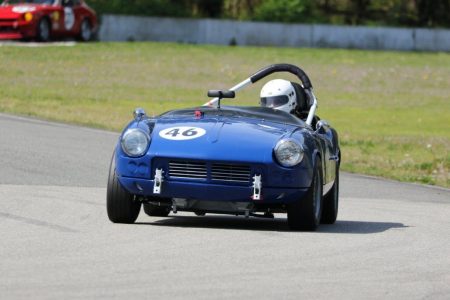 Phil Pidcock brought out his beautifully prepared 1965 Triumph Spitfire for its first race weekend. He quickly got down to some very competitive times before being sidelined by drive line gremlins. Next time Phil! - Brent Martin photo
