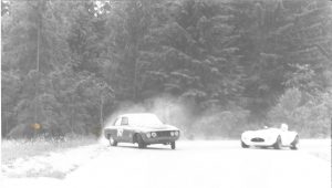 Adrian Ratcliffe demonstrates how to take Turn 2 (Clubhouse Corner) at Westwood in his Alfa 2600 while racing with the late Ray Clarke in the Cobra circa 1981. - photo courtesy David Birchall