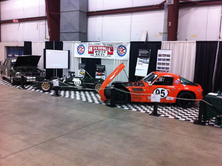 L to R: Lotus Cortina, Tiga Formula Ford, TVR Vixen - VRCBC photo