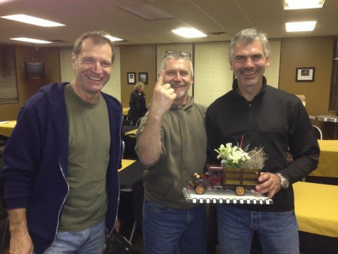 "We're Number One!!"; The Winning Team of (L to R) Gunter Pichler, Phil Roney and Greg Campbell. - Ian Wood photo